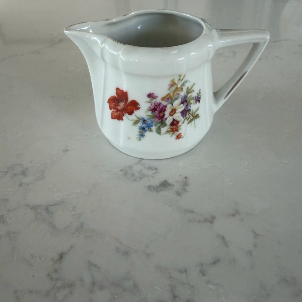 Vintage German floral Creamer